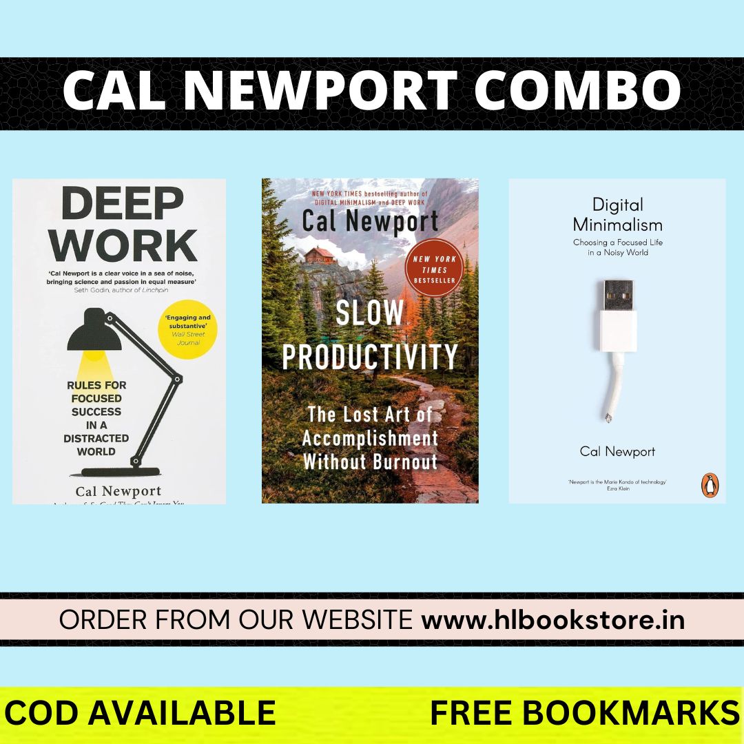 (COMBO) Deep Work + Slow Productivity + Digital Minimalism By Cal ...